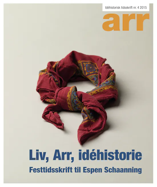Arne Bolstad Langleite Liv, Arr, idéhistorie. Festtidsskrift til Espen Schaanning