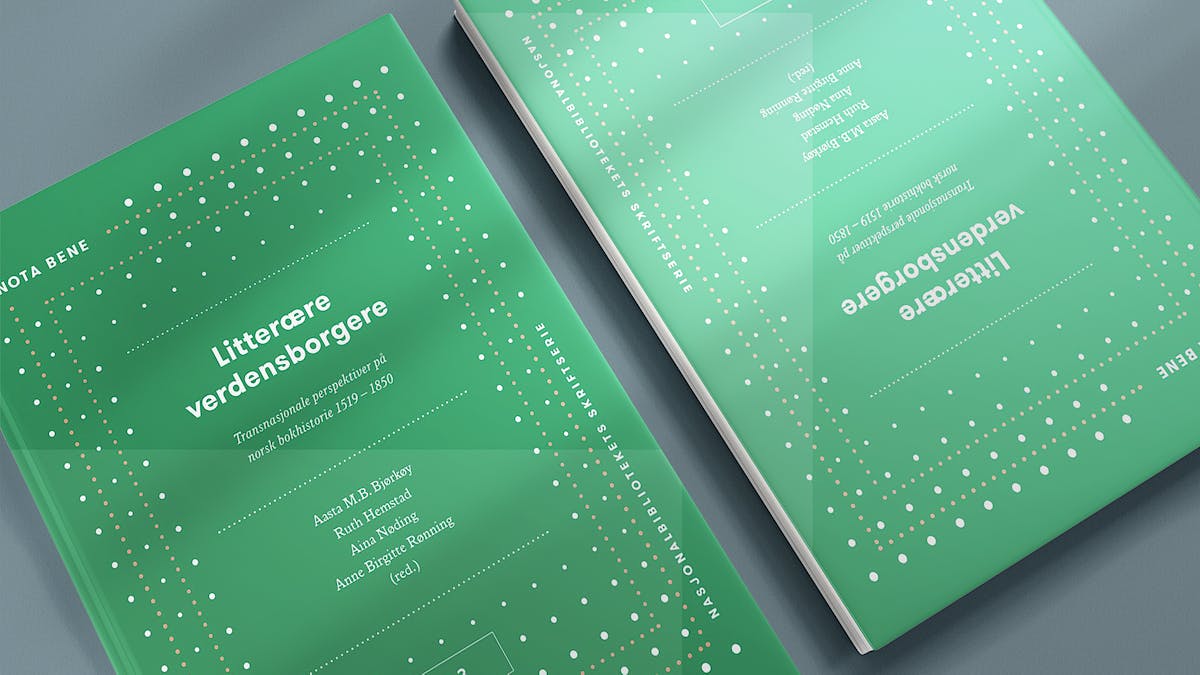 Illustrasjon: Nota Bene/Arr Norsk bokhistorie har funnet seg selv